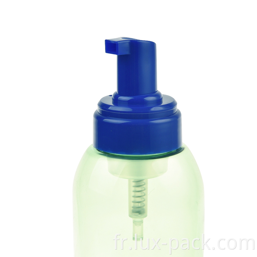 Liquide lavage à main la tête de pompe à eau moussage bouteille de pompe à pompe savon plastique bpa gratuit